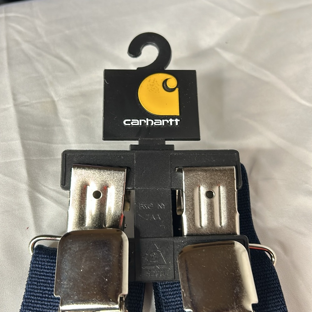NWT CARHARTT navy blue rugged flex suspenders. Size 52. - Picture 1 of 9